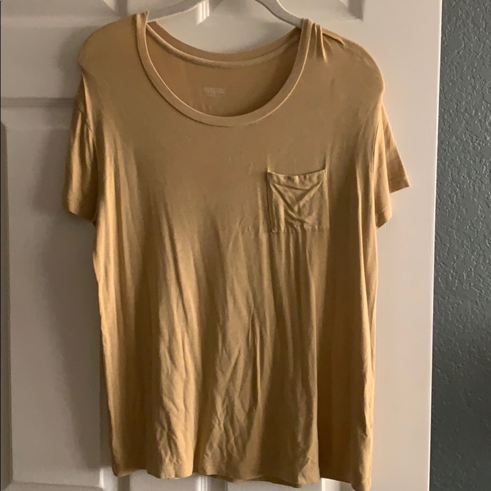 Mustard Yellow t shirt with pocket